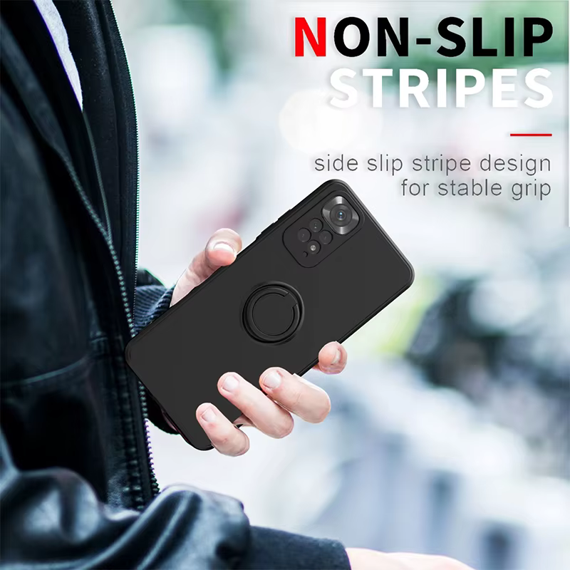 Funda Silicona Líquida Redmi Note 12 Pro – Soporte Anillo Antigolpes - imagen 3