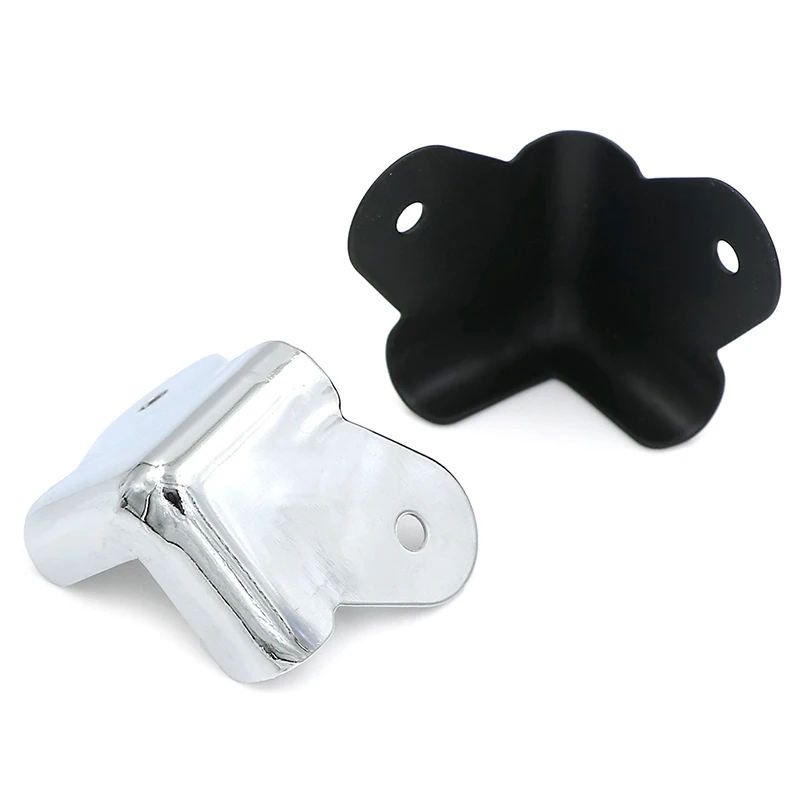 Protectores de Esquina para Amplificador Guitarra – Set Negro/Plateado - imagen 3
