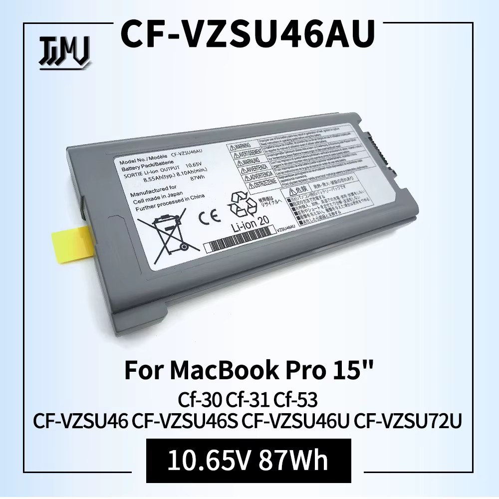 Batería de 9 celdas para Panasonic Toughbook