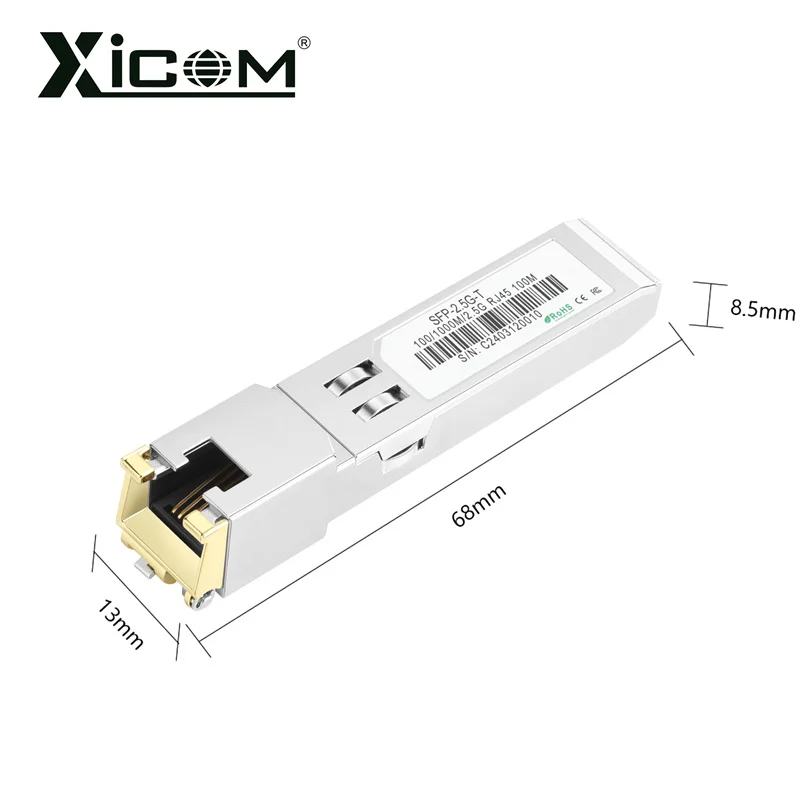 SFP 2.5G RJ45 Transceptor Compatible Cisco Mikrotik - imagen 3