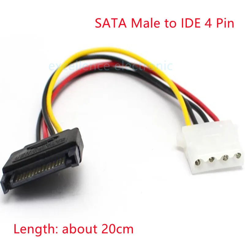 Cable SATA Macho a Hembra 15P Alimentación Disco Duro - imagen 2