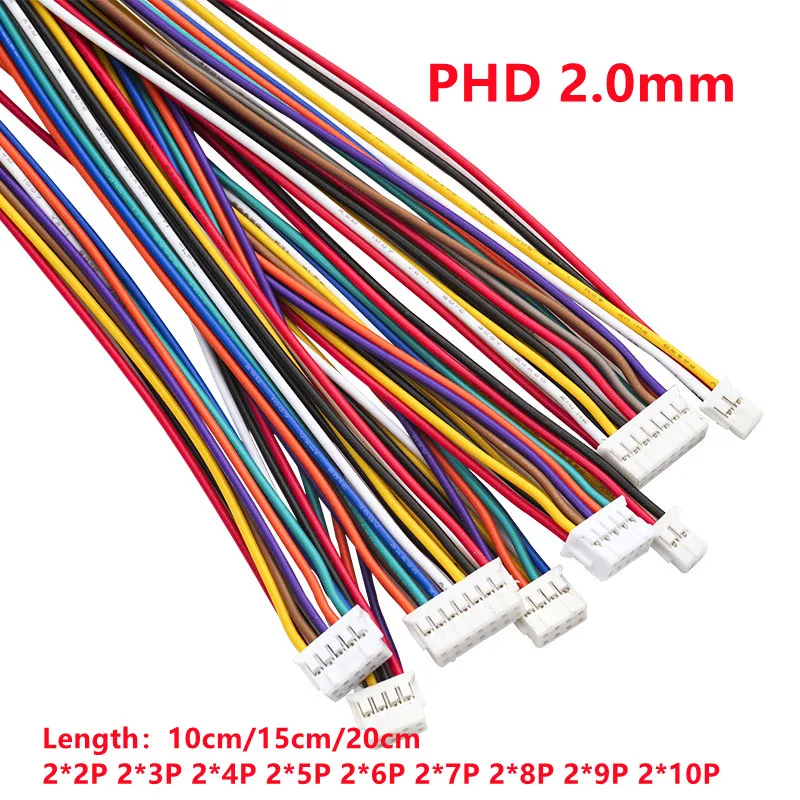 Cable PHD Pin Header 2mm Doble Fila 2x2 a 2x10 Pines - imagen 5