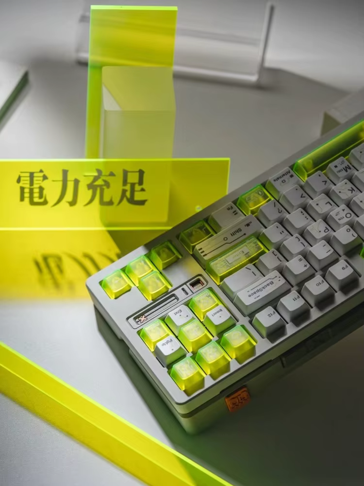 Teclas PBT Cherry Gaming Perfil Fluorescente Verde Antidesgaste - imagen 4