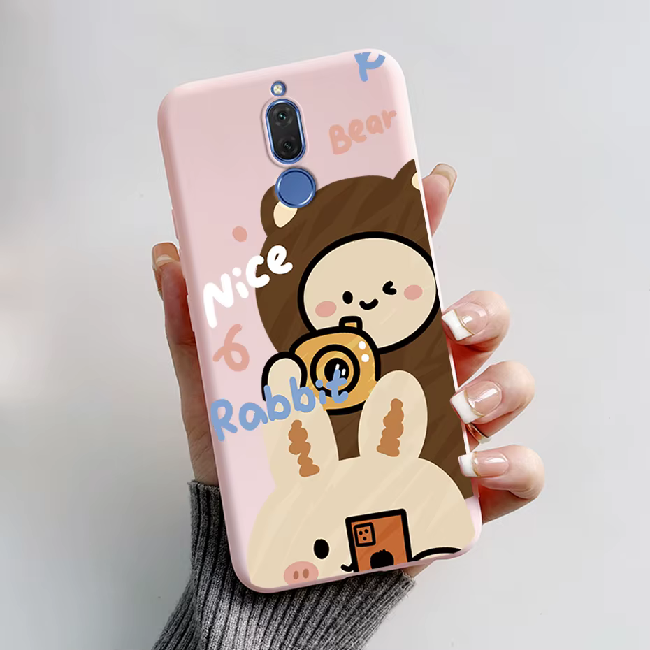 Funda de silicona con diseño de conejo Panda para Huawei Mate 10 Lite