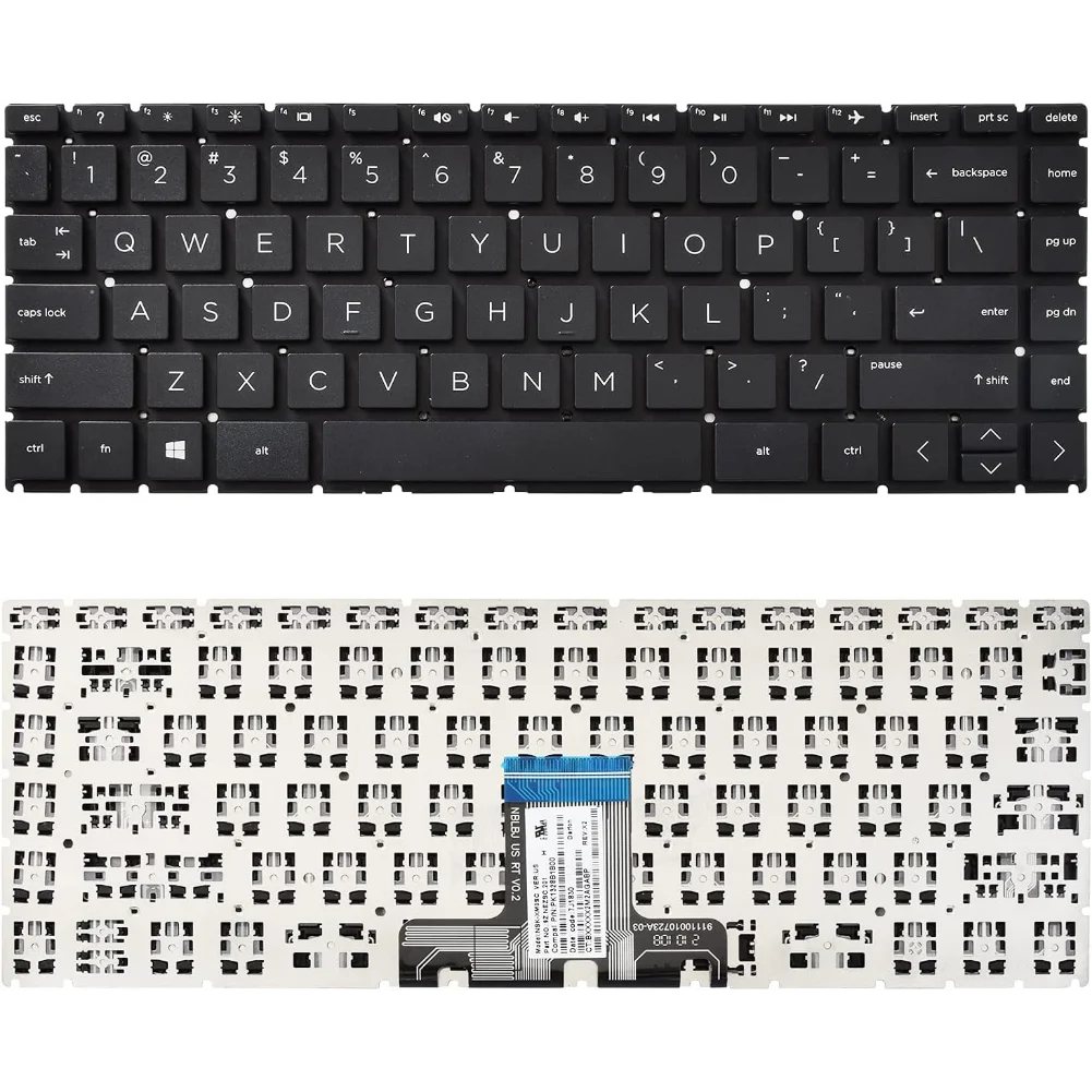 Detalle del conector del teclado de repuesto