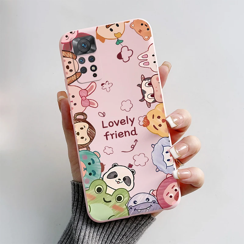 Funda de silicona con dibujos animados para móvil, vista frontal