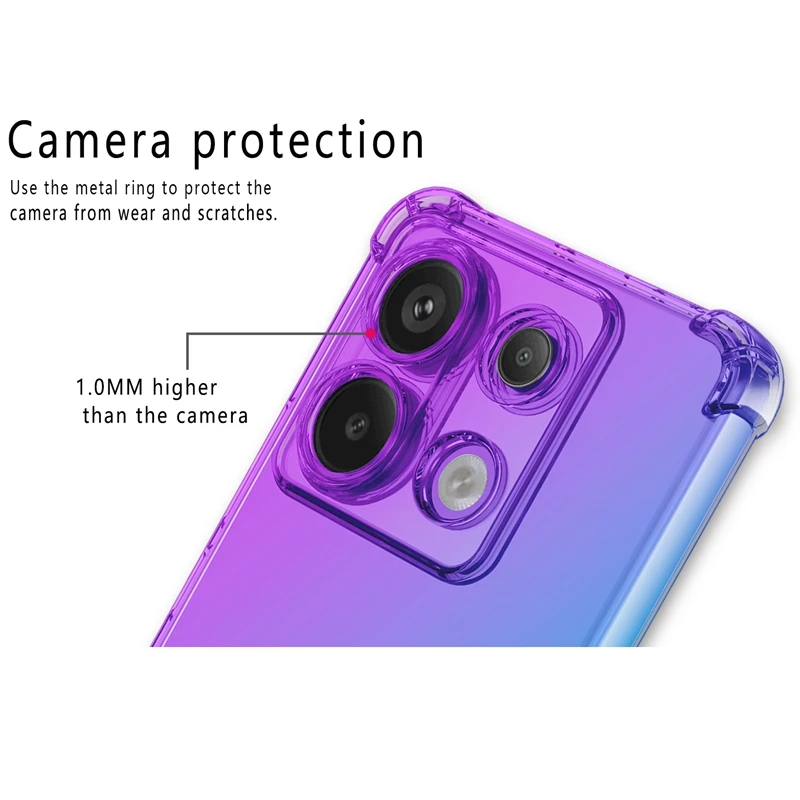 Funda de TPU antigolpes para Xiaomi Redmi Note 13 Pro+ 5G Degradado - imagen 5