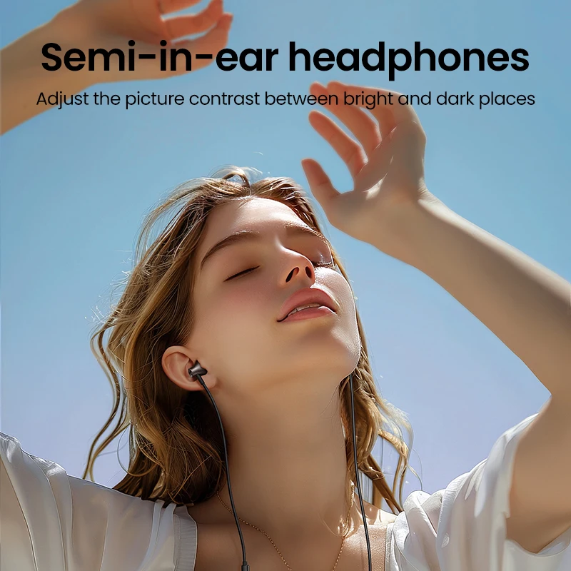 UGREEN Auriculares con cable 3.5mm USB-C semiabiertos HiFi micrófono - imagen 4