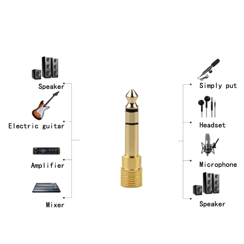 Adaptador Jack 6,35 a 3,5 mm Macho/Hembra para Micrófonos y Auriculares - imagen 5