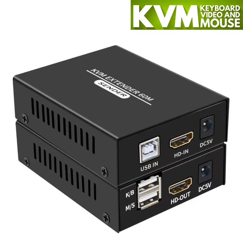 Extensor HDMI KVM konsenda transmisor y receptor