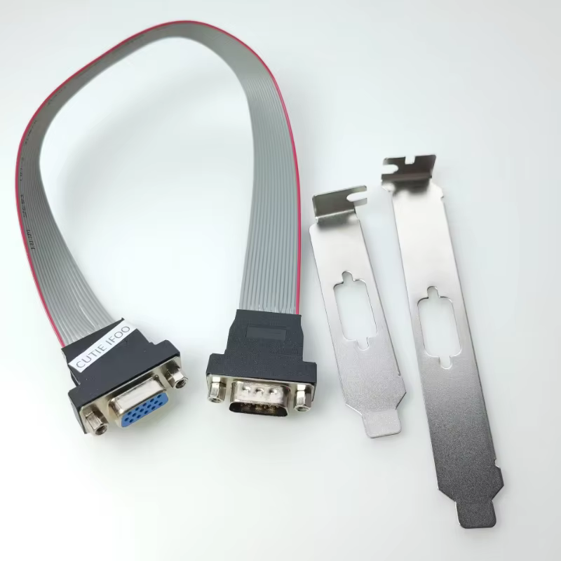 Cable plano VGA CUTIE IFOO 30 cm – extremo macho a hembra