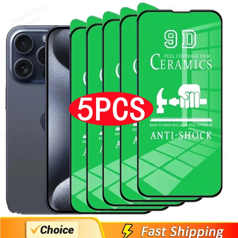 Protector de pantalla cerámico HD para iPhone 8–16 sin cristal - imagen 4