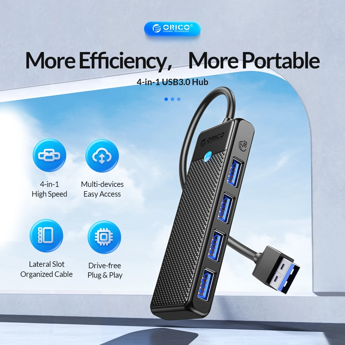 Hub USB 3.0 frontal