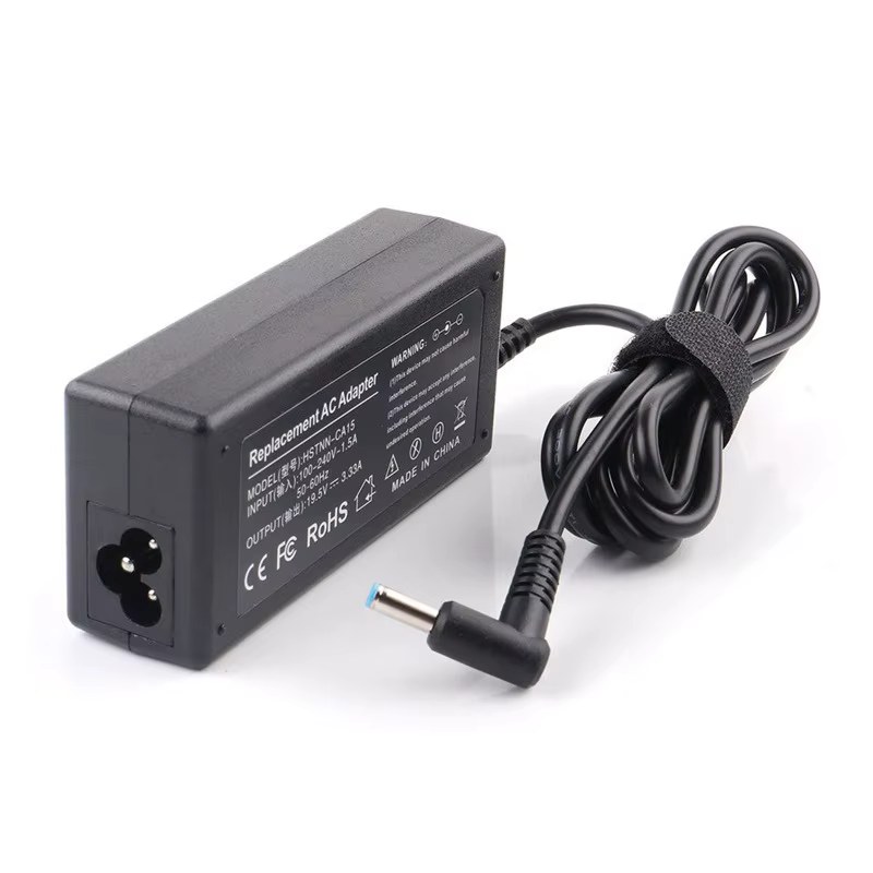 Cargador HP 65W vista frontal