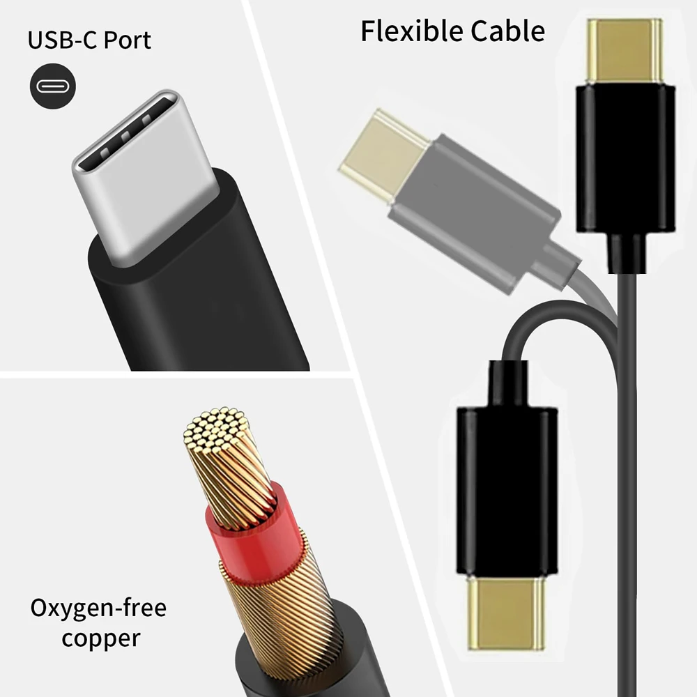 Cable Divisor USB-C 6 en 1 para Android y Dispositivos TypeC - imagen 5