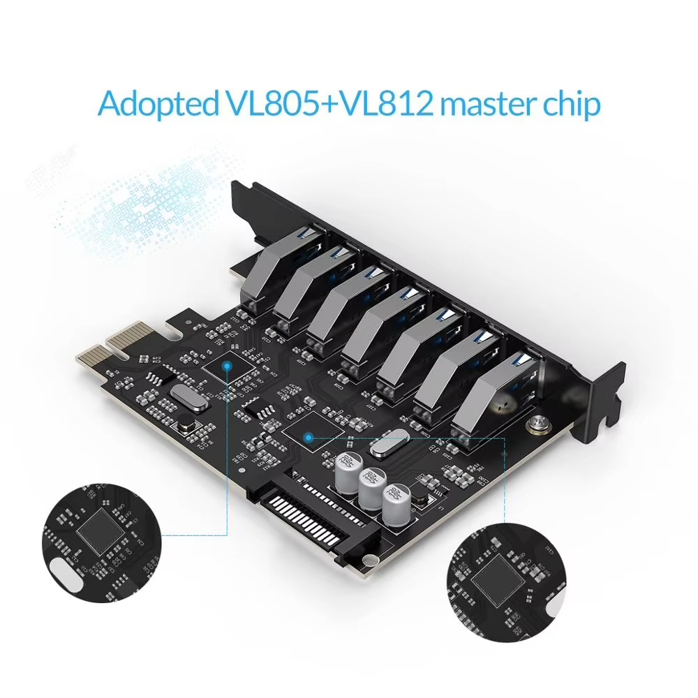 ORICO Tarjeta PCIe USB 3.0 SuperSpeed para Windows y Linux - imagen 3