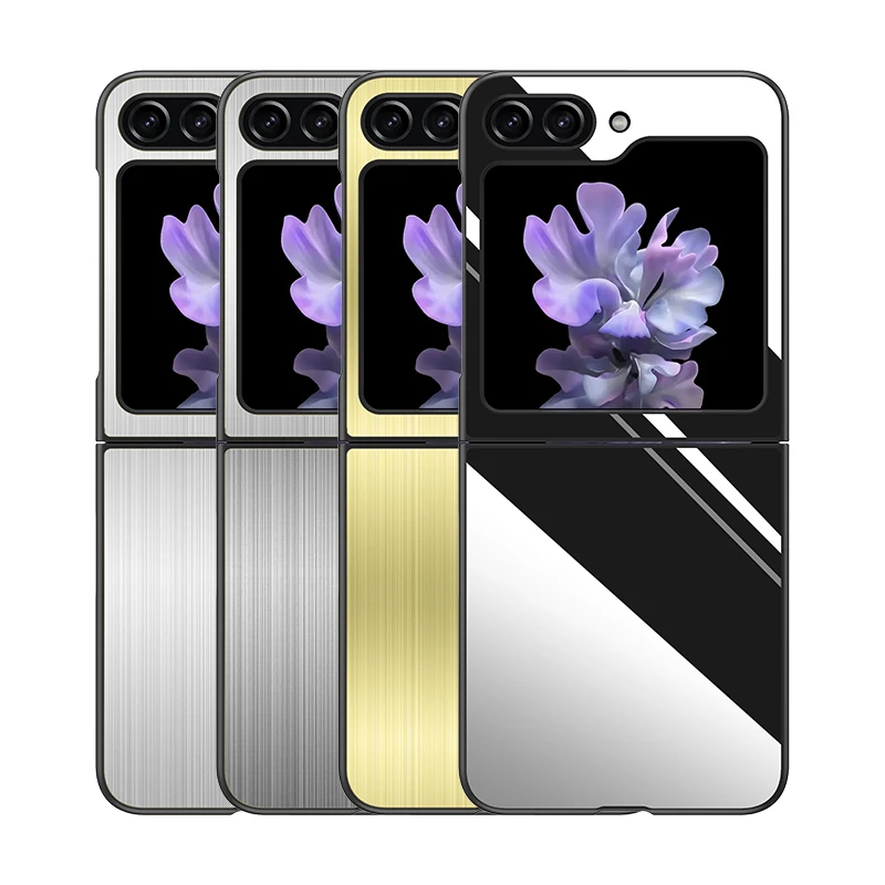 Funda de metal acero inoxidable para Samsung Galaxy Z Flip