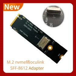 Adaptador Oculink SFF-8612 M.2 M-Key a U.2 NVMe PCIe Gen4/Gen3