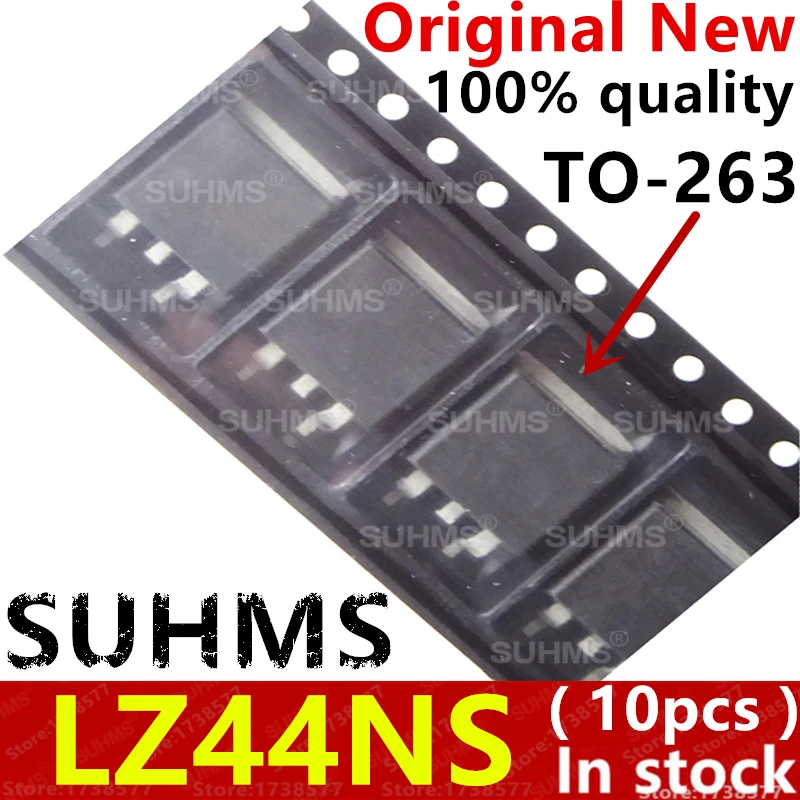 Muestreo del chip IRLZ44N en su encapsulado TO‑263