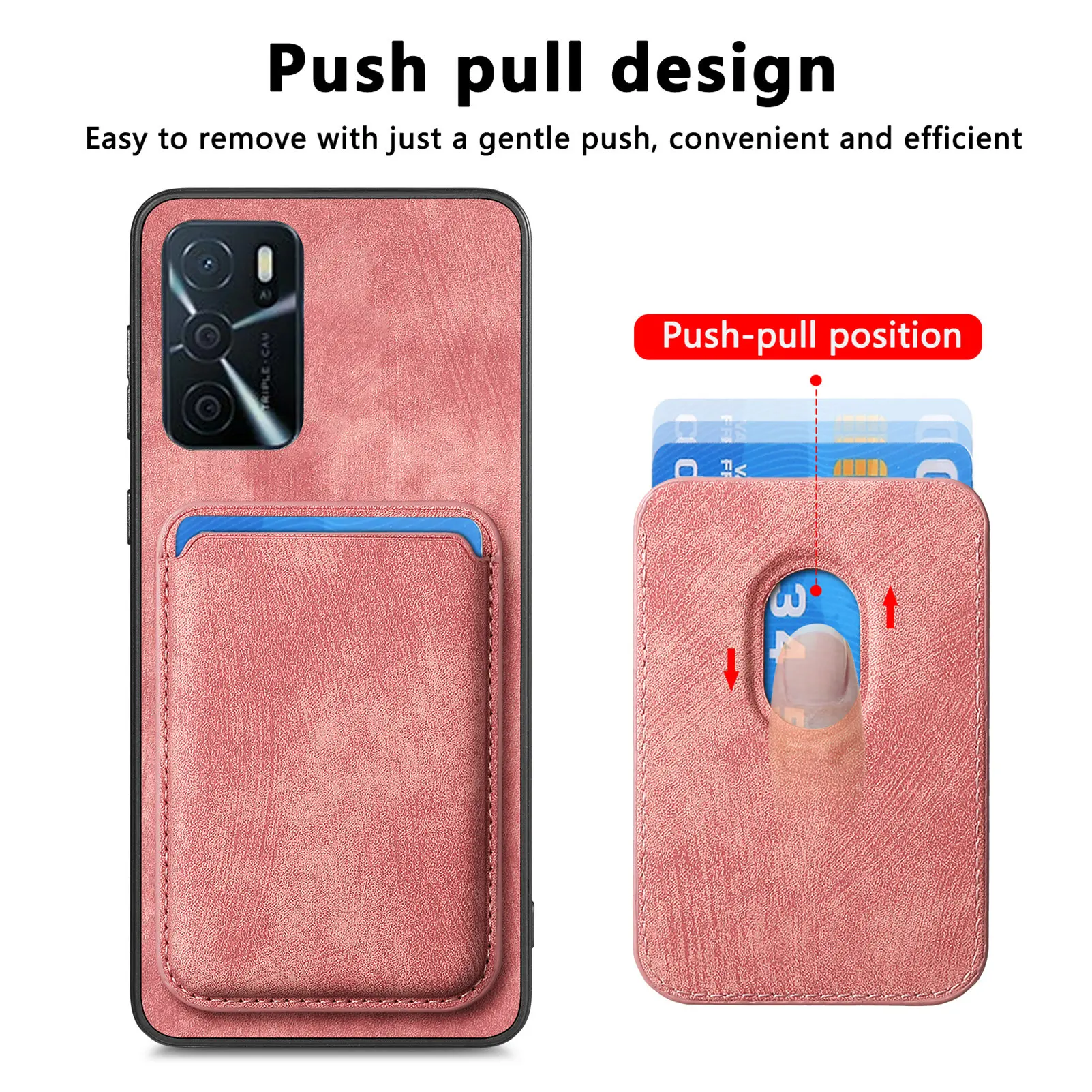 Funda Cuero OPPO A78 - Carga Inalámbrica 2 en 1 Vintage - imagen 4