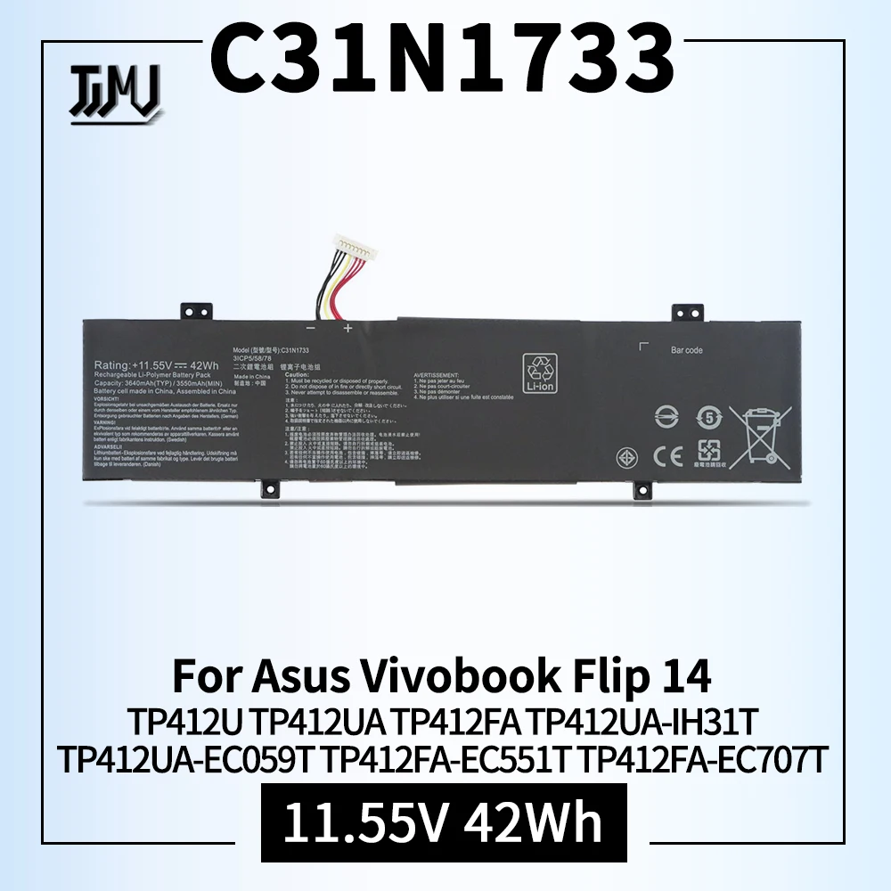 Batería de recambio para VivoBook Flip 14