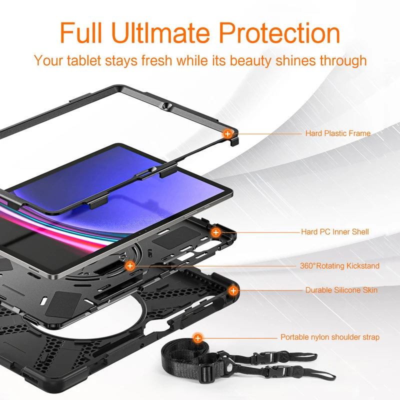 Funda Silicona Samsung Galaxy Tab S10 Ultra / S10 Plus con Soporte Antichoque - imagen 2