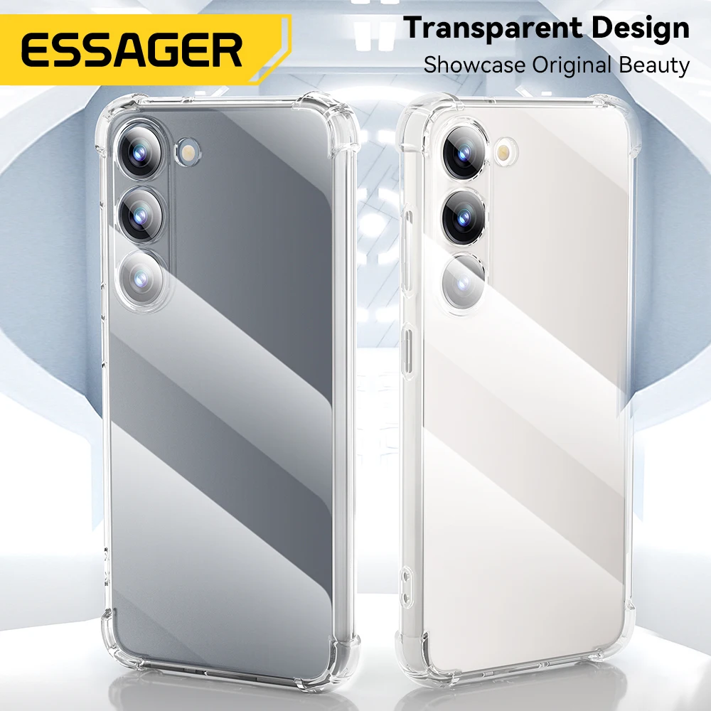 Essager Funda Transparente Anticaídas para Samsung S10/S21/S23, Note 9 - imagen 2