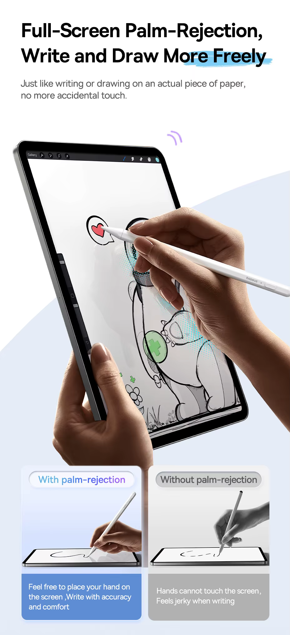 Stylus con LED iluminado