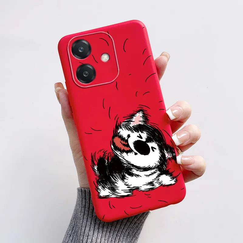 Funda de silicona para Oppo A40 con diseño de gato y zorro - imagen 2