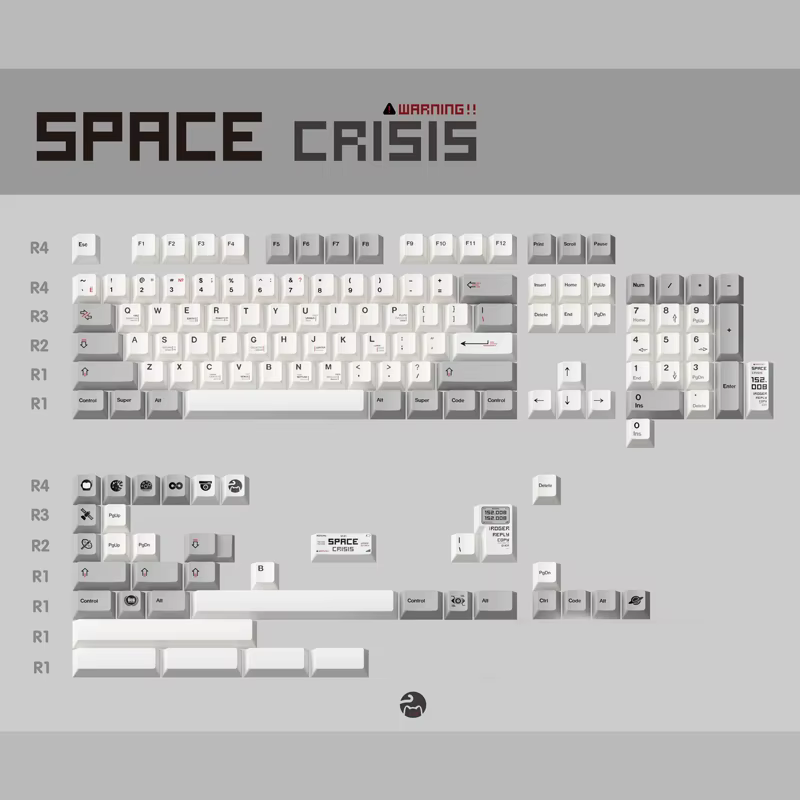 Teclado mecánico Space Crisis – Teclas PBT perfil Cherry - imagen 3