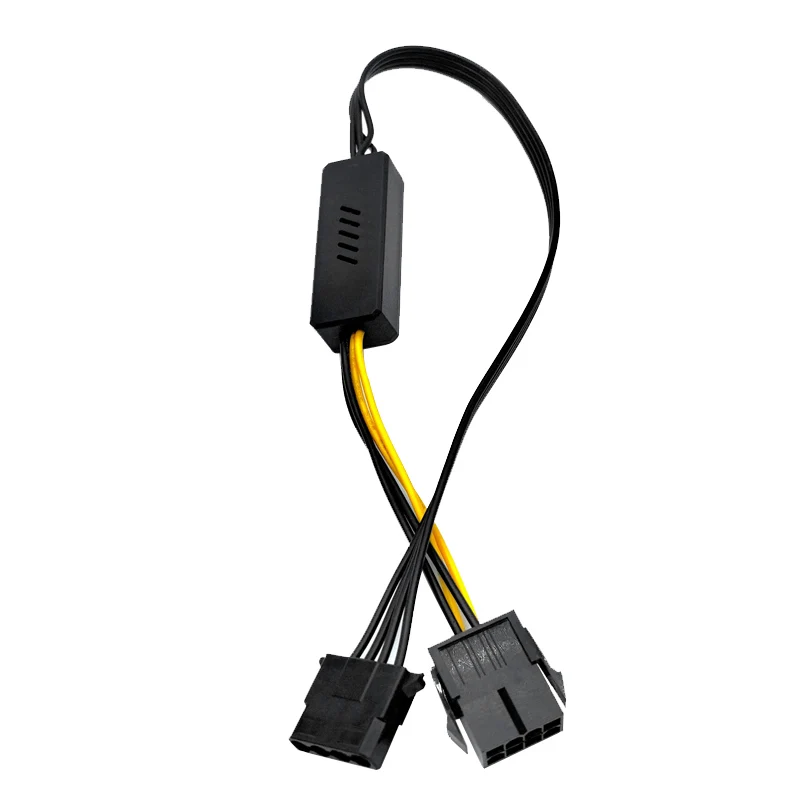 Cable adaptador 8Pin a 4Pin con módulo visible