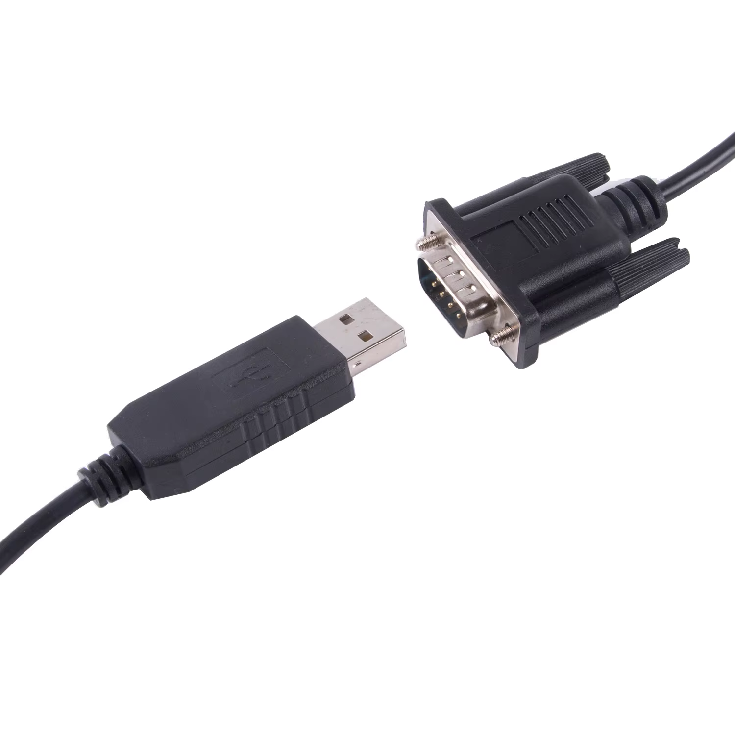 Conectores y cable en uso