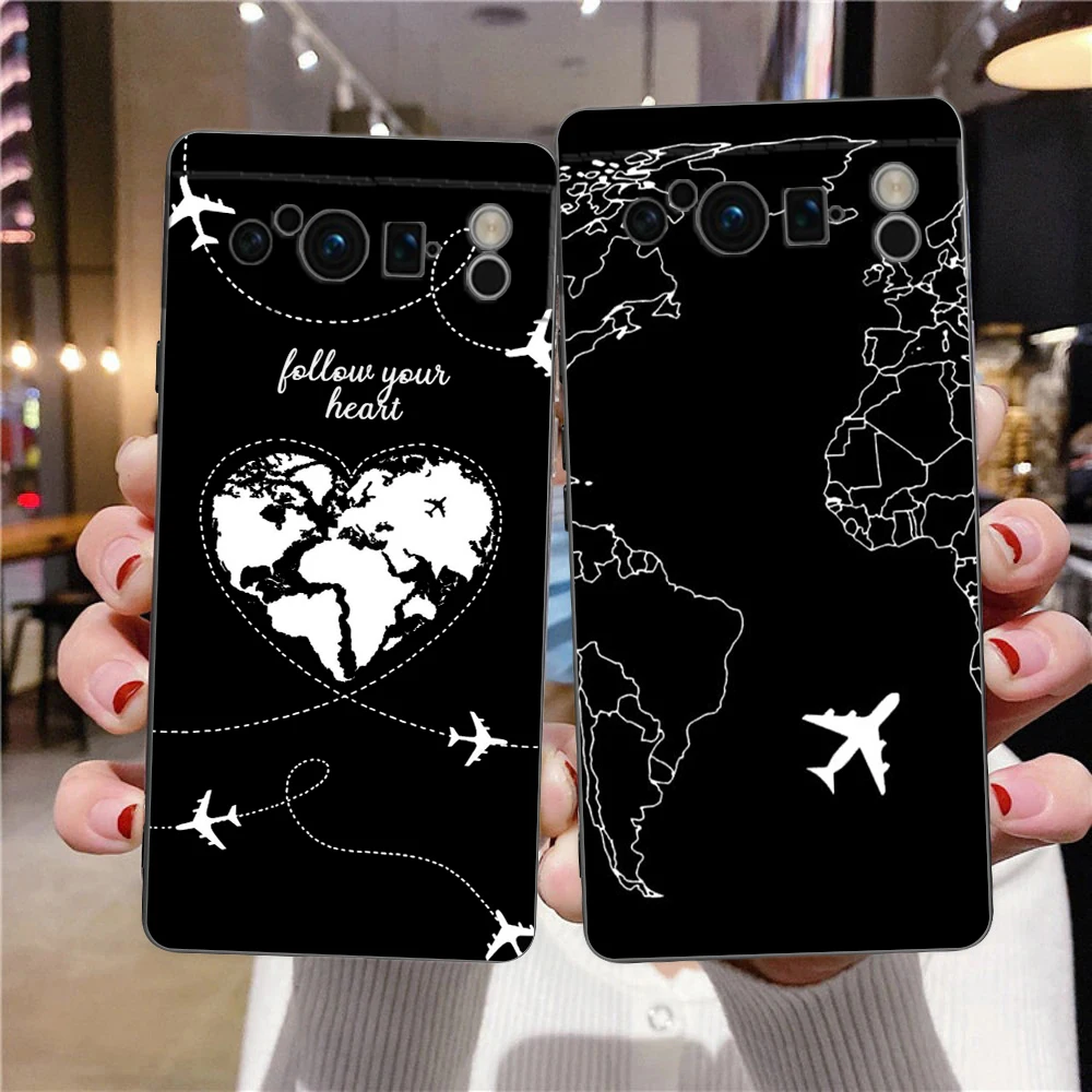Funda Google Pixel Mapamundi Dibujos Animados Silicona Antigolpes - imagen 4