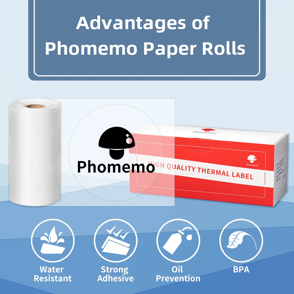 Etiqueta impermeable para Phomemo M110/M200
