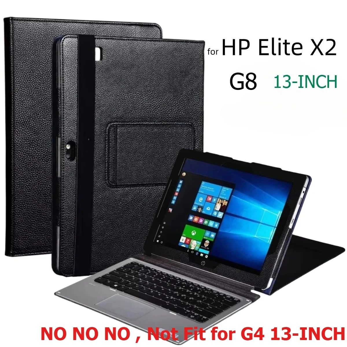 Funda Tableta HP Elite X2 G4 Cuero PU Antigolpes Soporte Negocios - imagen 2