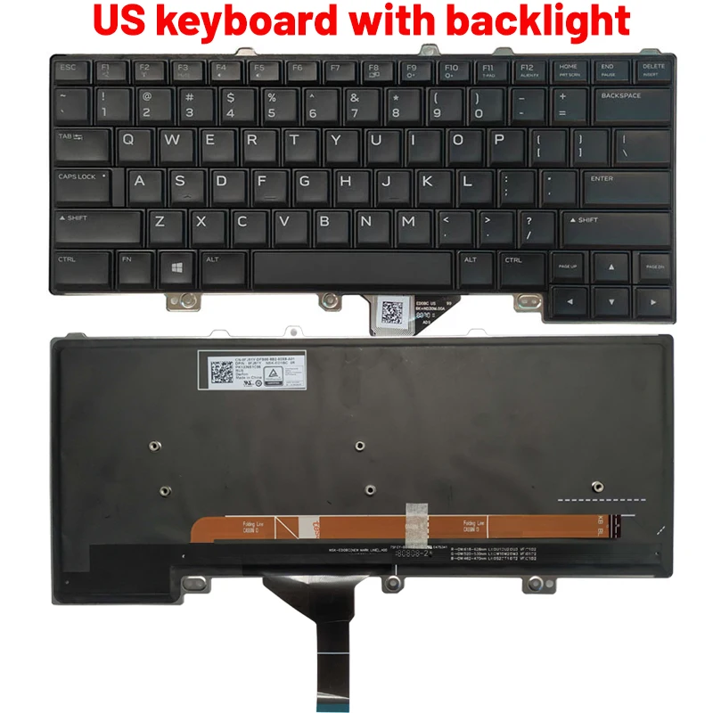 Detalle del teclado con retroiluminación RGB