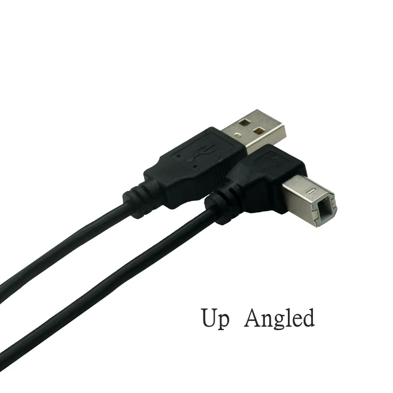 Cable USB B a A 90°