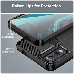 Funda Nokia C22 Antigolpes TPU – Fibra Carbono