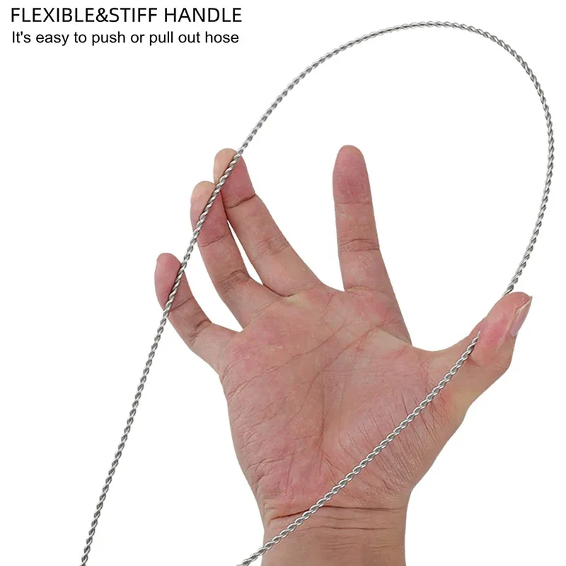 Cepillo flexible de nailon para limpiar desagües y mangueras