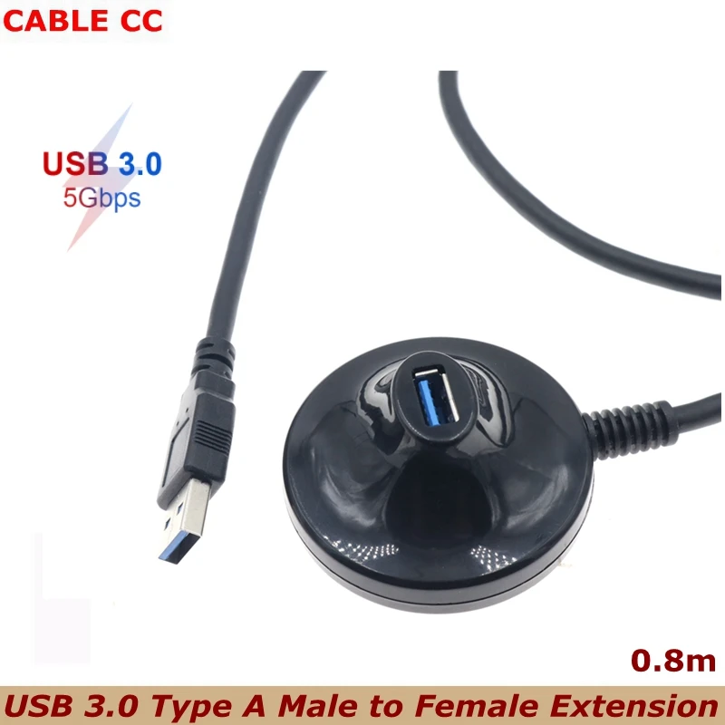 Cable USB extensión con base