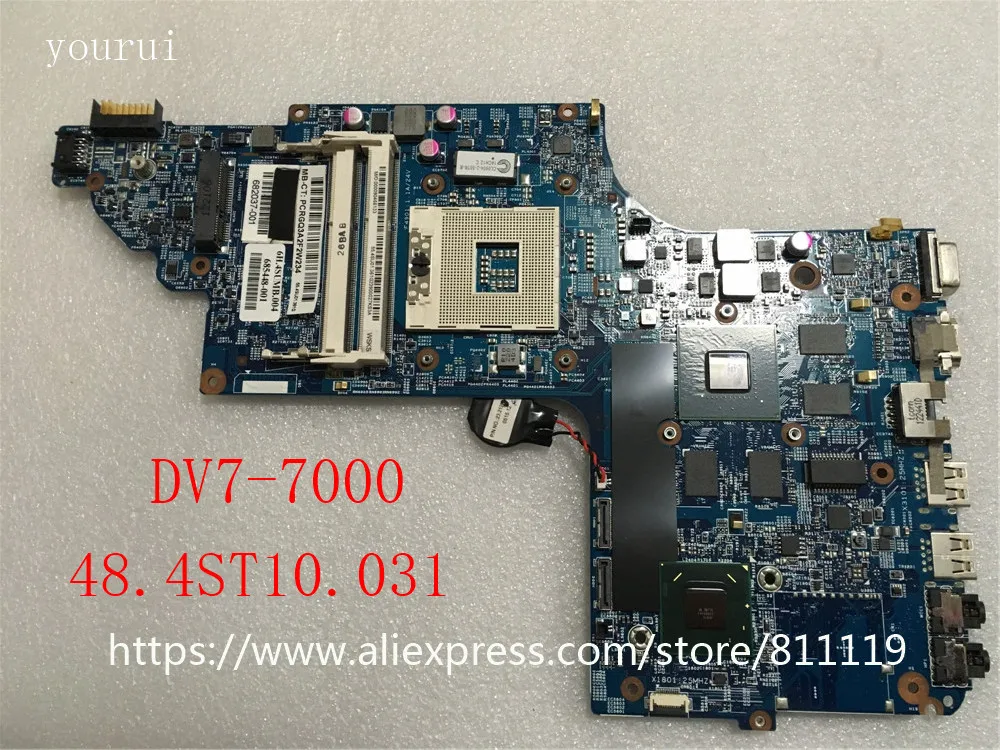 Placa base HP Pavilion DV7-7000 Yourui probada y funcional