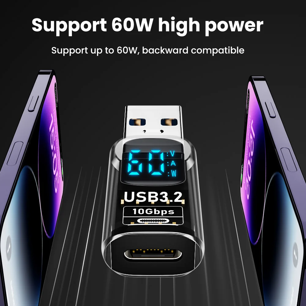 Elough Adaptador USB-C OTG – Carga Rápida para iPhone 15 y Samsung