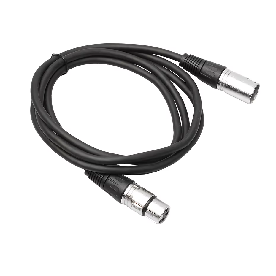 Cable acabado plateado en entorno profesional