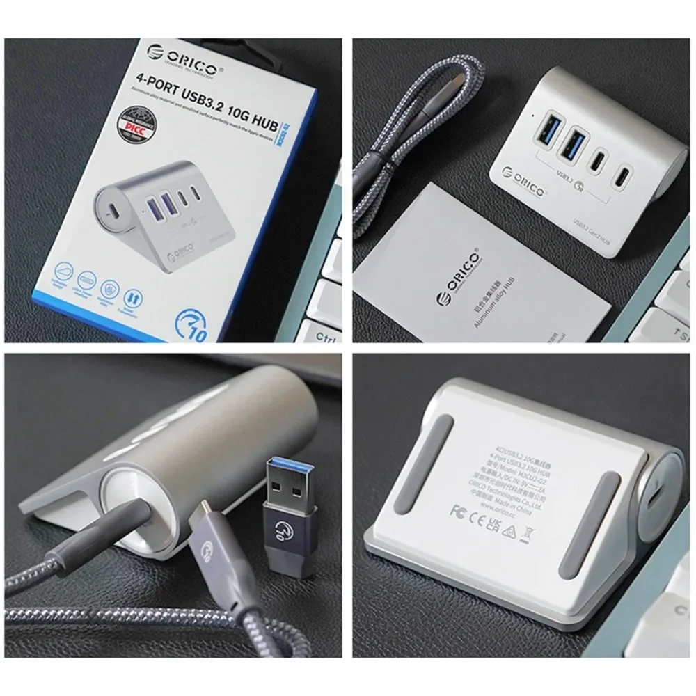 ORICO Hub USB 3.2 con Lector Tarjetas – Base Conexión - imagen 2