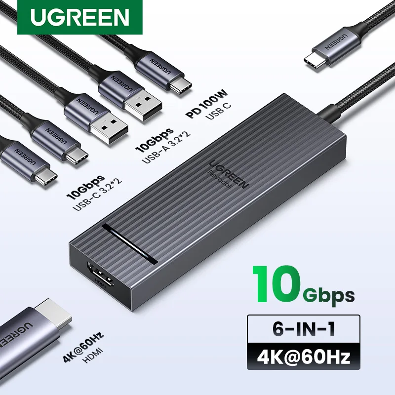 UGREEN Hub USB-C HDMI alta velocidad con Power Delivery para portátil - imagen 3