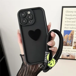 Funda Samsung Corazón 3D Antigolpes con Cordón Muñeca