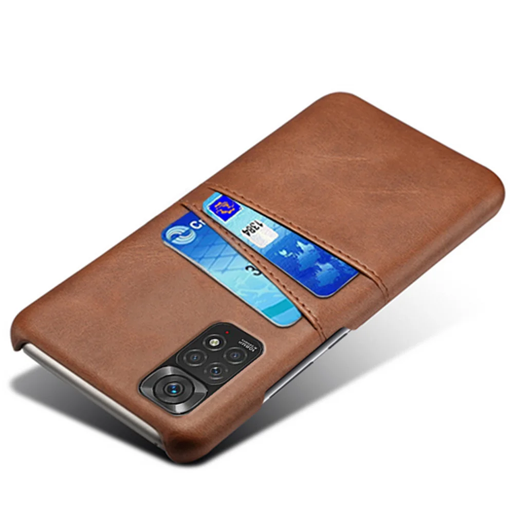 Funda instalada en un Redmi Note 11 mostrando los recortes de cámara y puerto