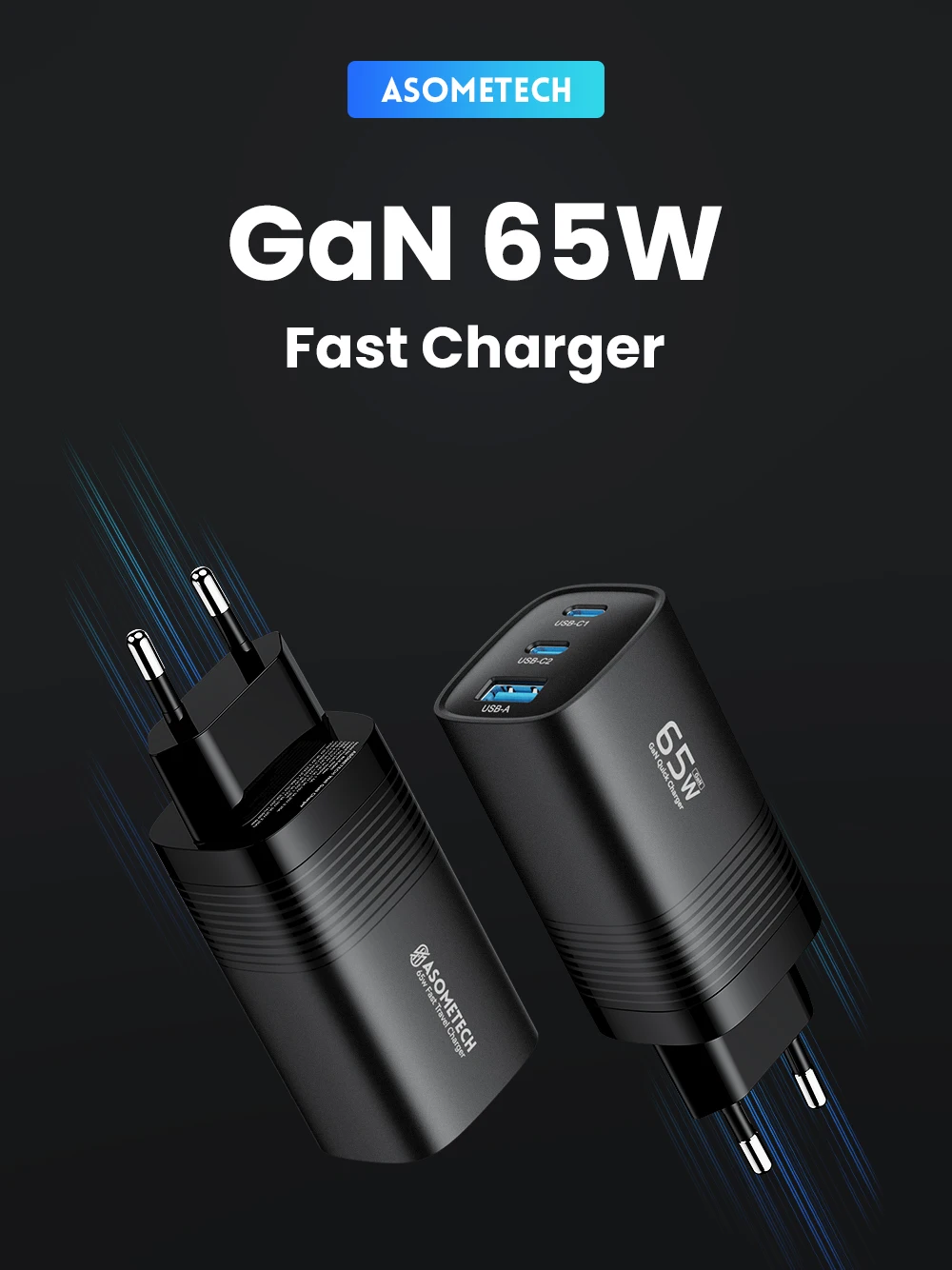 Cargador GaN ASOMETECH