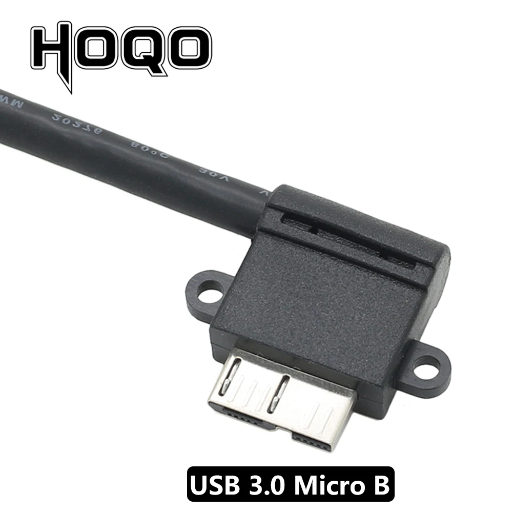 Cable USB 3.0 A macho a Micro B 90 arriba izquierda corto datos carga - imagen 3