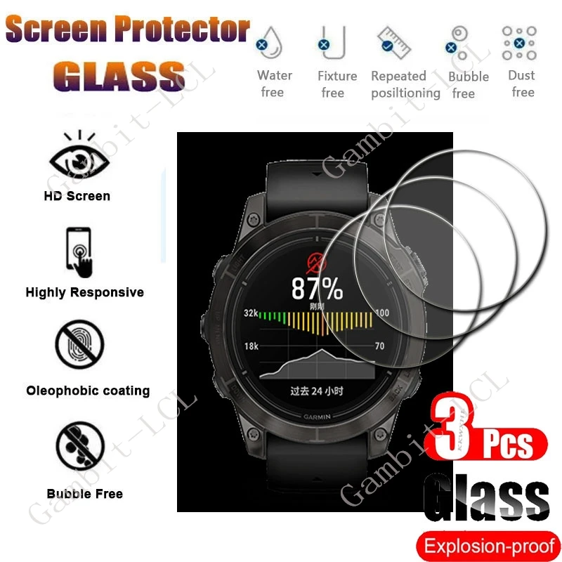 Garmin Epix Pro Gen 2 Protector Pantalla Vidrio Templado Antigolpes
